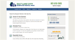 Desktop Screenshot of dumpsterrentalsaltlakecity.org